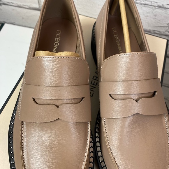 BCBGeneration Women's Sabin Loafer Platform, Size 8 Taupe Tan NEW Boho Chic - Picture 5 of 9